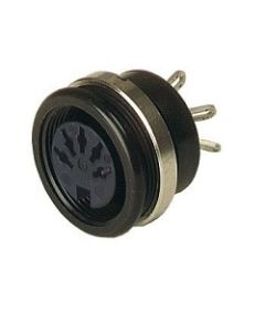 MAB 3100 S Black | 930303500 | 3 Pin DIN Socket