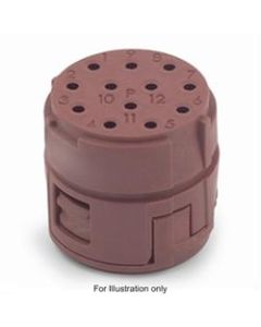 44420124 | Lapp M23 Insert | Epic&reg; Signal M23 Insert 12 Pole D sub