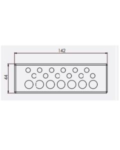 43516 | KEL-DP 24/19 A Grey | Cable Entry Plate
