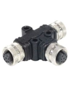  PXPPVC12TSFF08AFBBFB | M12 A coded 8 pin T splitter F to F/F
